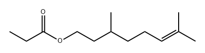 CITRONELLYL PROPIONATE Structural