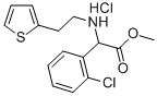 (+)METHYL ALPHA-(2-THIENYLETHYLAMINO)(2-CHLOROPHENYL)ACETATE HCL Structural