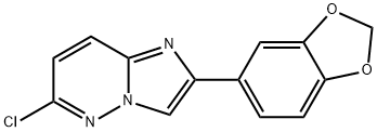 2-(1,3-Benzodioxol-5-yl)-6-chloroimidazo[1,2-b]pyridazine Structural