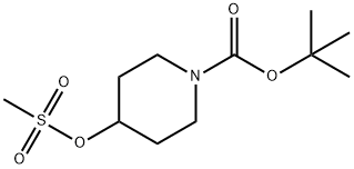 1-Boc-4-methanesulfonyloxypiperidine Structural