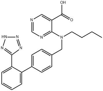 4-[BUTYL([2'-(1H-TETRAZOL-5-YL)[1,1'-BIPHENYL]-4-YL]METHYL)AMINO]-5-PYRIMIDINECARBOXYLIC ACID