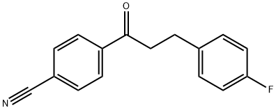 4'-CYANO-3-(4-FLUOROPHENYL)PROPIOPHENONE Structural