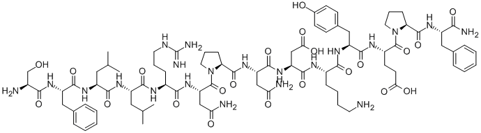 H-SER-PHE-LEU-LEU-ARG-ASN-PRO-ASN-ASP-LYS-TYR-GLU-PRO-PHE-NH2