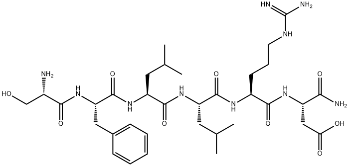 H-SER-PHE-LEU-LEU-ARG-ASN-NH2 Structural