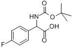 4-FLUOROPHENYLGLYCINE-N-BOC PROTECTED Structural