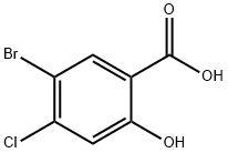 5-Bromo-4-chlorosalicylic acid Structural