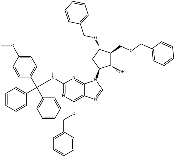 (2R,3S,5S)-3-(Benzyloxy)-5-[2-[[(4-methoxyphenyl)diphenylmethyl]amino]-6-(phenylmethoxy)-9H-purin-9-yl]-2-(benzyloxymethyl)cyclopentanol