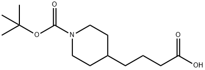 N-Boc-(4-piperidin-4-yl)butyric acid Structural