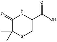 (3S)-6,6-DIMETHYL-5-OXOTHIOMORPHOLINE-3-CARBOXYLIC ACID Structural