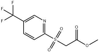 METHYL 2-[[5-(TRIFLUOROMETHYL)-2-PYRIDYL]SULFONYL]ACETATE Structural