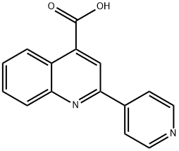 2-(4-Pyridinyl)-4-quinolinecarboxylic acid Structural