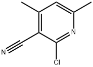 2-Chloro-3-cyano-4,6-dimethylpyridine Structural