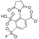 sulfo-N-succinimidyl-4-(fluorosulfonyl)benzoate Structural