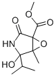 3,4-EPOXY-5-HYDROXY-5-ISOPROPYL-3-(METHOXYCARBONYL)-4-METHYL-GAMMA-BUTYROLACTAM Structural