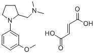 (-)-N,N-Dimethyl-1-(3-methoxyphenyl)-2-pyrrolidinemethanamine fumarate Structural