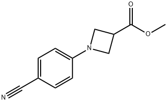 Methyl 1-(4-cyanophenyl)azetidine-3-carboxylate Structural