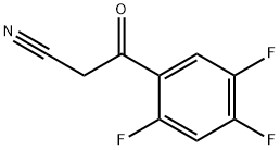 2,4,5-TRIFLUOROBENZOYLACETONITRILE Structural