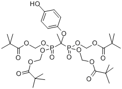 1-[(4-HYDROXYPHENOXY)ETHYLIDENE]BIS[PHOSPHINYLIDYNEBIS(OXYMETHYLENE)]-2,2-DIMETHYLPROPANOATE