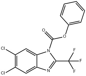 phenyl-5,6-dichloro-2-trifluoromethyl-benzimidazole-1-carboxylat