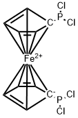 1,1'-BIS(DICHLOROPHOSPHINO)FERROCENE Structural