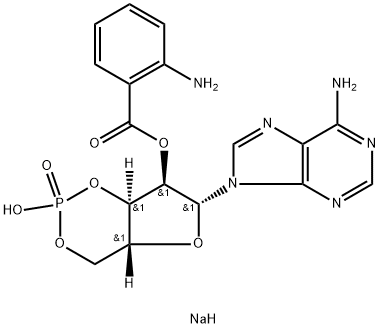 ADENOSINE 3',5'-CYCLIC MONOPHOSPHATE, 2'-O-ANTHRANILOYL-, SODIUM SALT