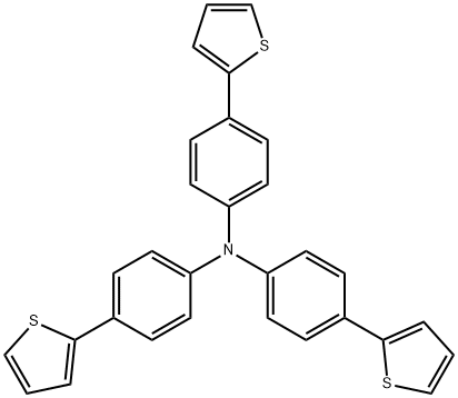 Tris(4-(thiophen-2-yl)phenyl)aMine Structural