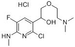 3-Pyridinemethanol, 2-chloro-alpha-((2-(dimethylamino)ethoxy)methyl)-5 -fluoro-6-(methylamino)-, monohydrochloride