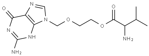 DL-Valine, 2-[(2-amino-1,6-dihydro-6-oxo-9H-purin-9-yl)methoxy]ethyl ester Structural