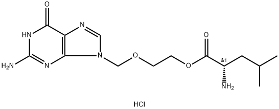 L-Leucine 2-[(2-AMino-1,6-dihydro-6-oxo-9H-purin-9-yl)Methoxy]ethyl Ester Hydrochloride Structural