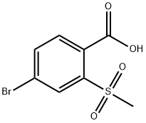 4-BROMO-2-(METHYLSULFONYL)BENZOICACID
 Structural