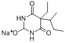 sodium 5-(sec-butyl)-5-ethylbarbiturate Structural