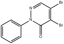 4,5-DIBROMO-2-PHENYL-2,3-DIHYDROPYRIDAZIN-3-ONE Structural