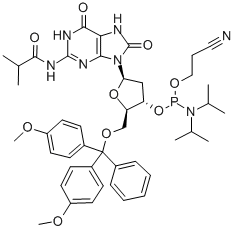 5'-O-(4,4'-DIMETHOXYTRITYL)-N2-ISOBUTYRYL-8-OXO-2'-DEOXYGUANOSINE, 3'-[(2-CYANOETHYL)-(N,N-DIISOPROPYL)]PHOSPHORAMIDITE