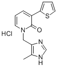 1-((5-Methyl-1H-imidazol-4-yl)methyl)-3-(2-thienyl)-2(1H)-pyridinone m onohydrochloride Structural