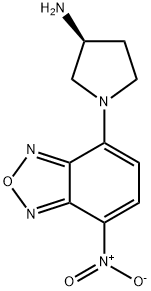 (S)-(+)-4-NITRO-7-(3-AMINOPYRROLIDIN-1-YL)-2,1,3-BENZOXADIAZOLE Structural