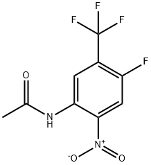 N-(4-FLUORO-2-NITRO-5-TRIFLUOROMETHYLPHENYL)-ACETAMIDE Structural