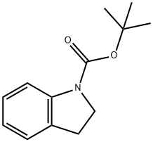 1-BOC-INDOLINE Structural