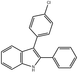 3-(4-CHLOROPHENYL)-2-PHENYLINDOLE Structural