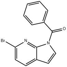 1-BENZOYL-6-BROMO-7-AZAINDOLE Structural