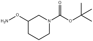 tert-Butyl 3-(aminooxy)piperidine-1-carboxylate Structural