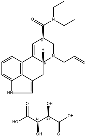 6-NOR-6-ALLYLLYSERGIC ACID DIETHYLAMIDE D-TARTRATE SALT Structural