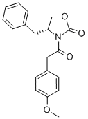 3-[(4-METHOXYPHENYL)ACETYL]-(4R)-(PHENYLMETHYL)-2-OXAZOLIDINONE Structural