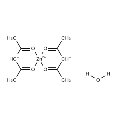 ZINC ACETYLACETONATE HYDRATE Structural