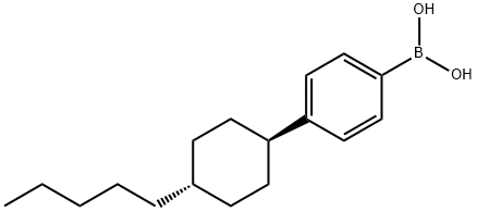 4-(TRANS-4-PENTYLCYCLOHEXYL) PHENYL BORONIC ACID Structural