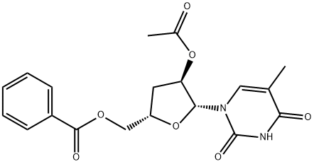 2'-O-ACETYL-5'-O-BENZOYL-3'-DEOXY-5-METHYLURIDINE