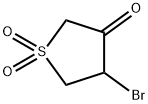 4-Bromo-1,1-dioxo-tetrahydrothiophen-3-one Structural