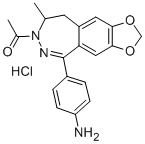 1-(4-Aminophenyl)-3-acetyl-4-methyl-7,8-methylene-dioxy-3,4-dihydro-5H -2,3-benzodiazepine