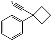 1-Phenylcyclobutanecarbonitrile Structural