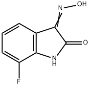 7-FLUORO-3-(HYDROXYIMINO)INDOLIN-2-ONE Structural