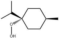 Hydroperoxide, 4-methyl-1-(1-methylethyl)cyclohexyl, cis- (9CI) Structural